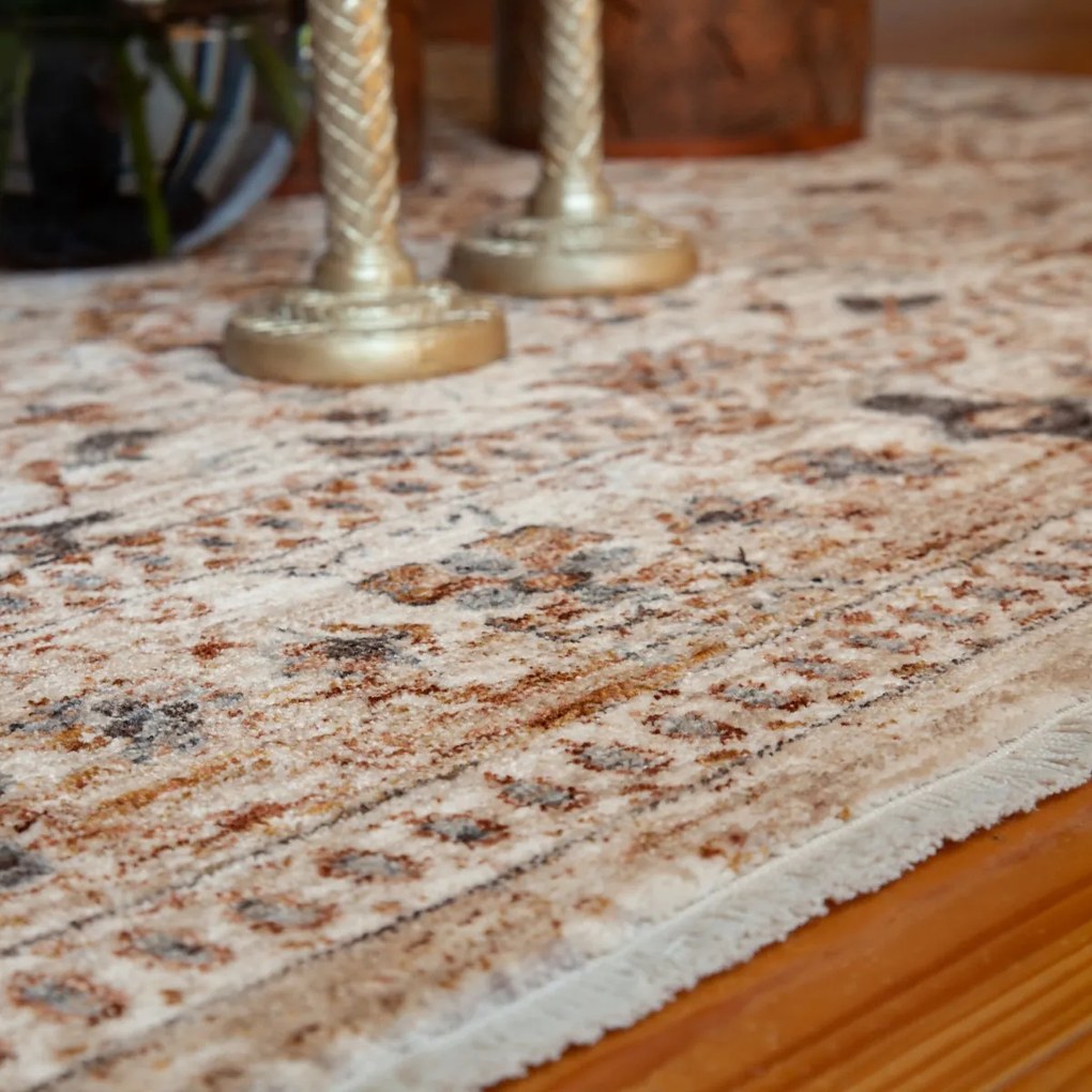 Obsession, Kusový koberec Laos 465 Beige, 40x60, béžová, chodba / predsieň