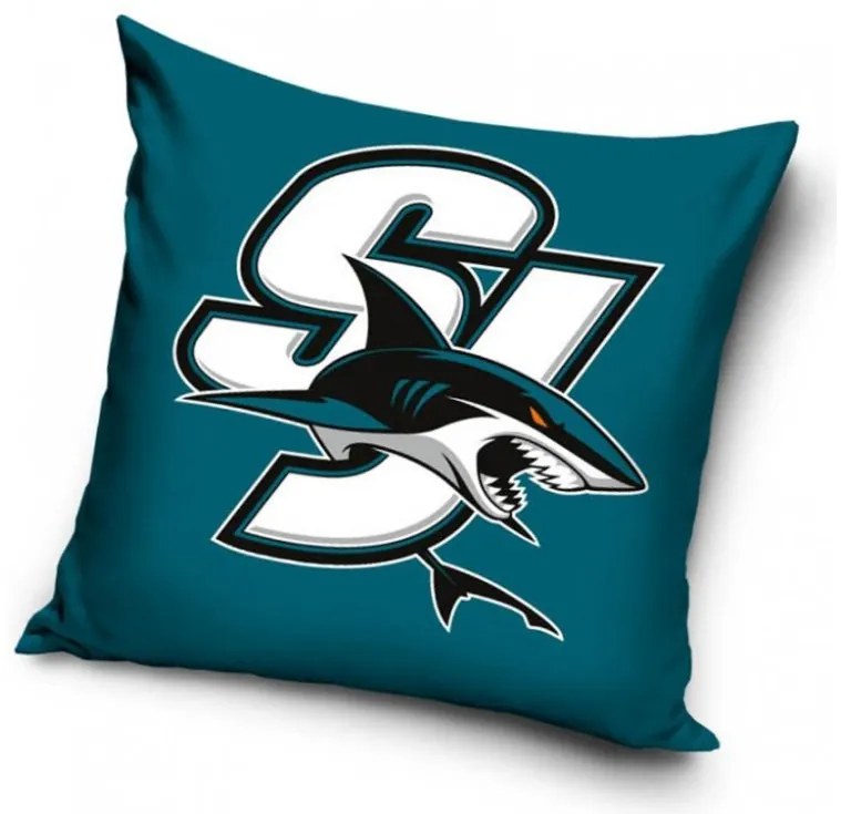 Vankúšik NHL SAN JOSE SHARKS SJ BLUE 40x40 cm