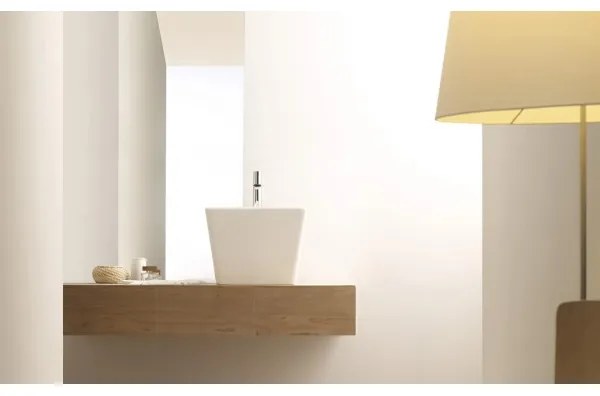Bathco 4059 - Umývadlo na dosku GENOVA 42x42 cm porcelán/biela