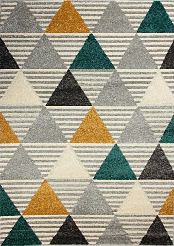 Kusový koberec Triangl sivozelený, Velikosti 80x150cm