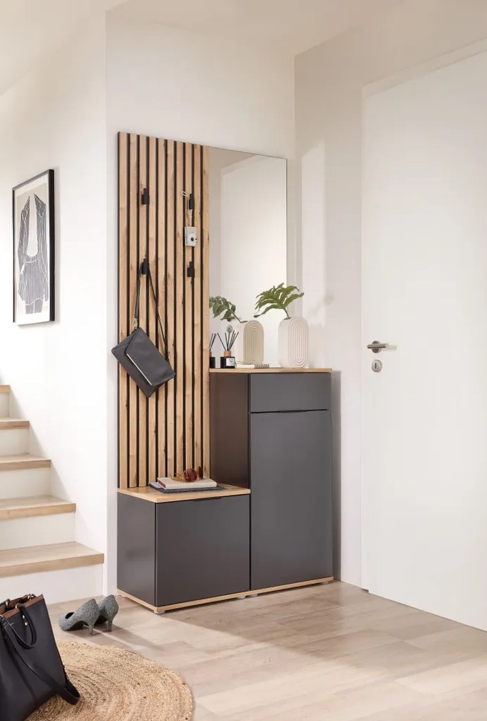 Predsieňová stena Simple, dub artisan/antracit