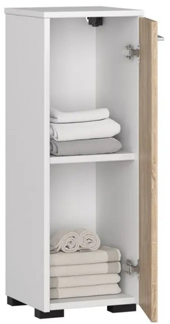 Kúpeľňová skrinka FIN S30 1D biela / sonoma