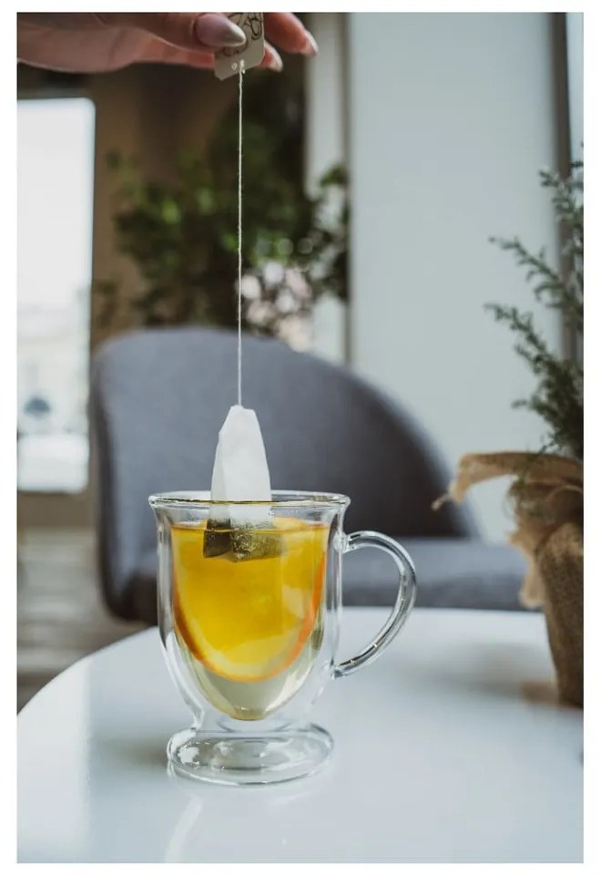 Dvojstenné/na latte sklenené hrnčeky v súprave 2 ks 250 ml Amo – Vialli Design