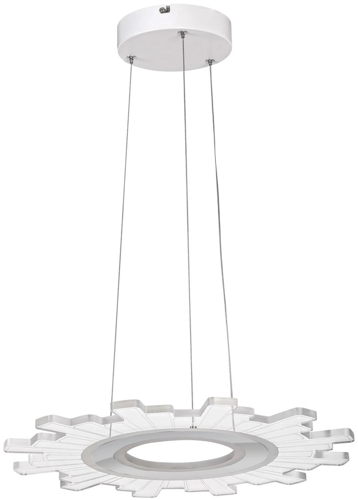 Rabalux 6210 Felicity závesné LED svietidlo 450mm 30W/2560lm 4000K IP20 priehľadná/biela