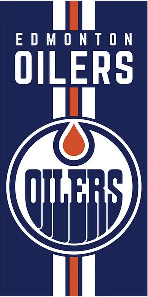 Bavlnená osuška NHL Edmonton Oilers - kolekcia Prestige - 100% bavlna, gramáž 350 g/m², rozmer 70x140 cm