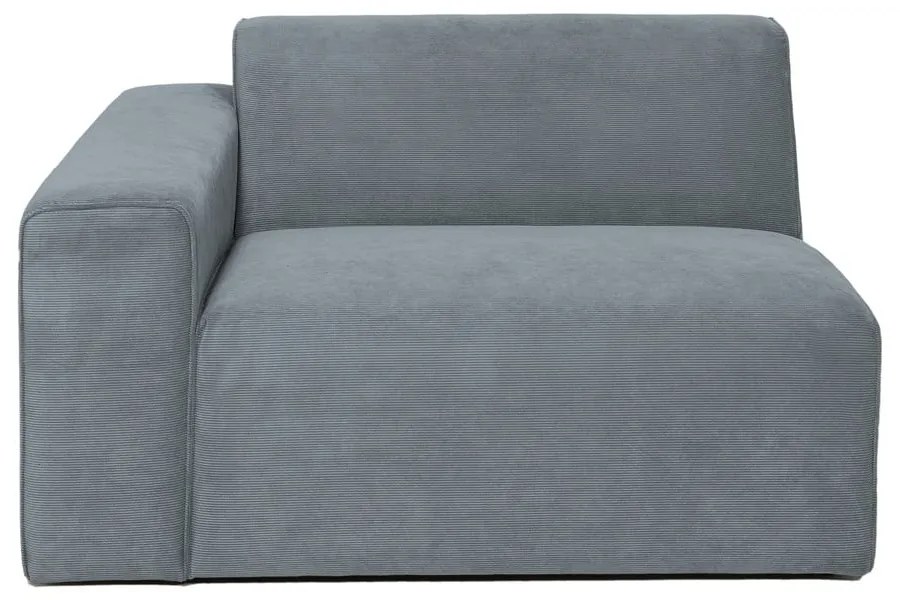 Sivý menčestrový modul pohovky (ľavý roh) Sting – Scandic