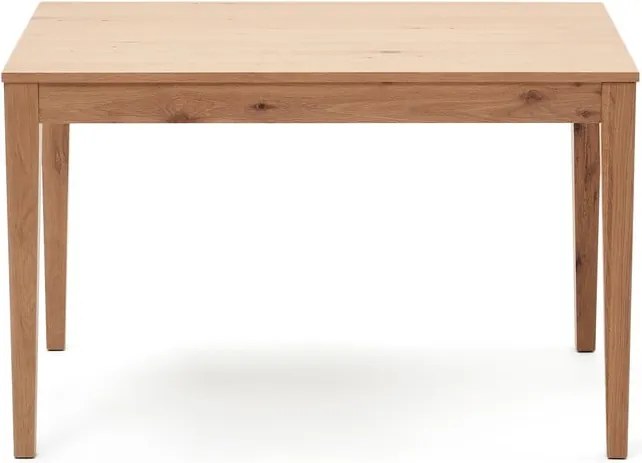 Rozkladací jedálenský stôl s prídavnou doskou v dekore duba 80x120 cm Yain – Kave Home
