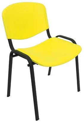 Konferenčná plastová stolička ISO Oranžová
