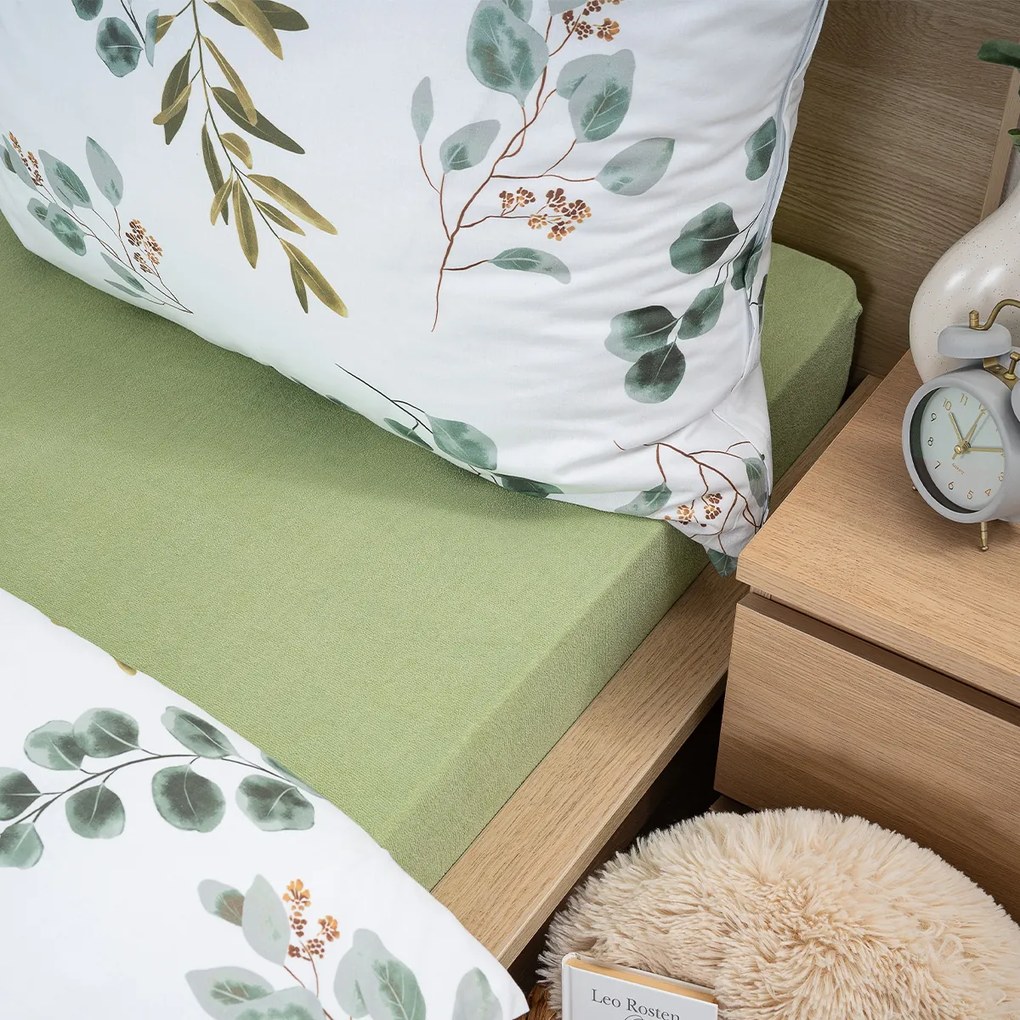 4Home froté prestieradlo zelená, 180 x 200 cm