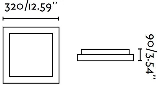 FARO 62969 - Stropné svietidlo TOLA 2 2xE27/20W/230V