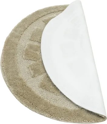 Kúpeľňový koberček svetlobéžový kruh