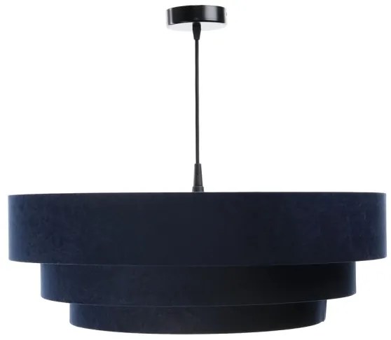 Luster na lanku TRINITI 1xE27/60W/230V modrá/zlatá