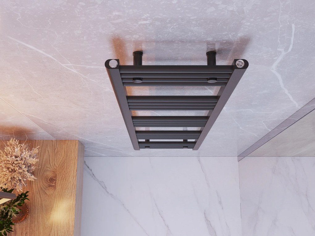 Gamma Erga Basic, vykurovacie teleso 1400x400 mm, 464 W, čierna, ERG-LAV-BASIC-14040-BK