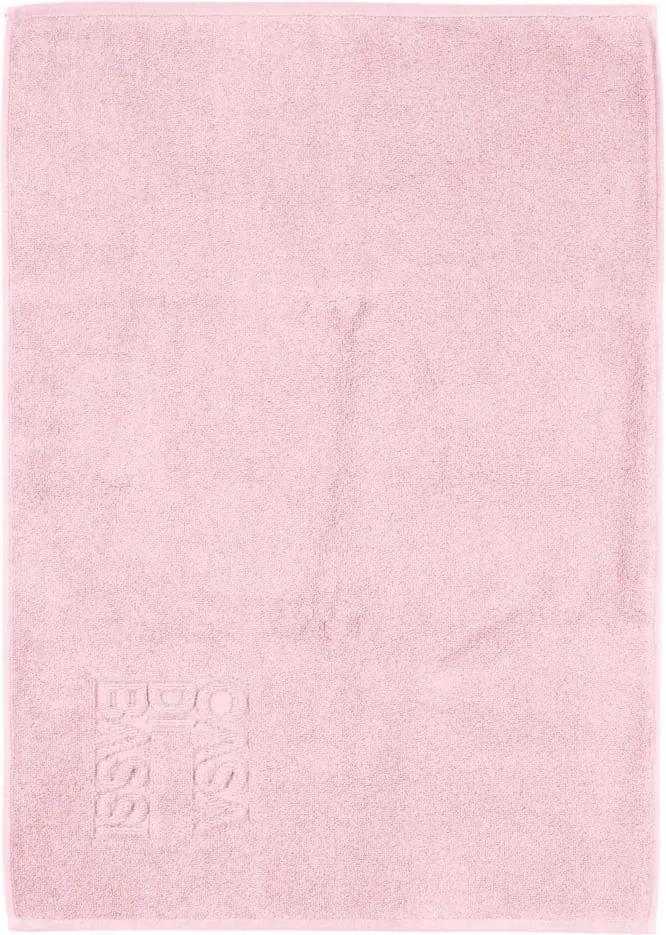 Ružová bavlnená kúpeľňová predložka Casa Di Bassi Basic, 50 × 70 cm