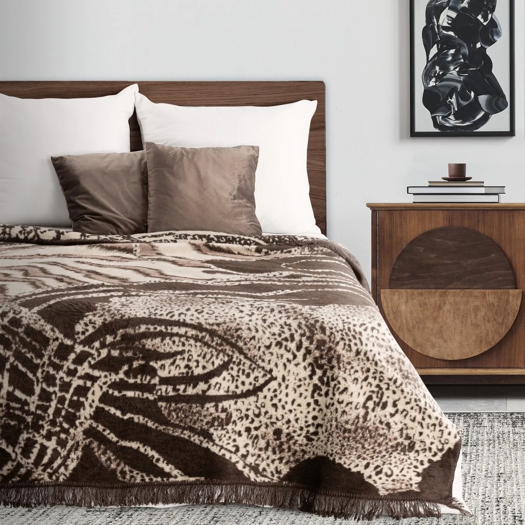 BAVLNENÁ DEKA EVA MINGE AKRYL 1 220X240 CM VZOROVANÁ