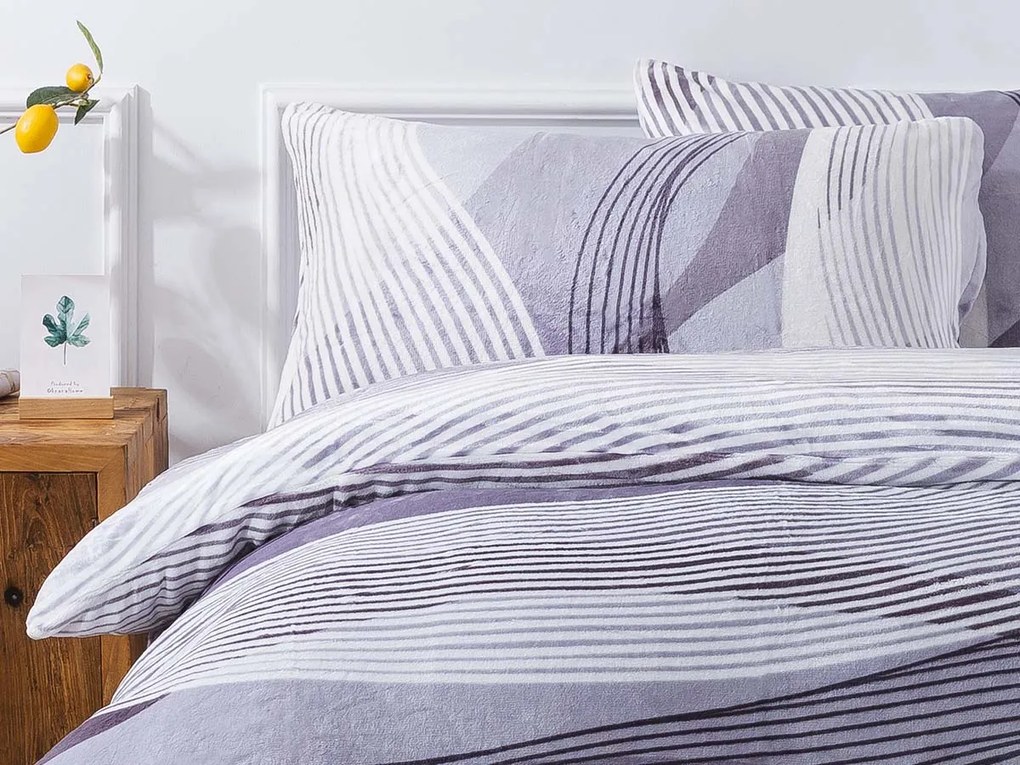 XPOSE® Francúzske mikroplyšové obliečky AGNES Exclusive - sivé