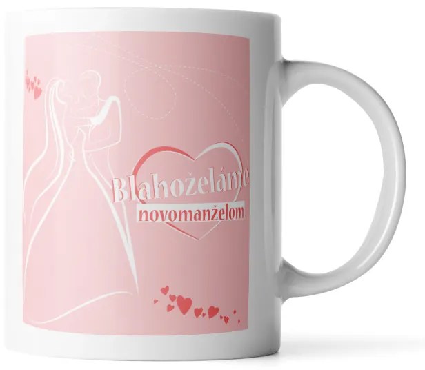 Sablio Hrnek Blahopřejeme novomanželům - 890 ml - XXL