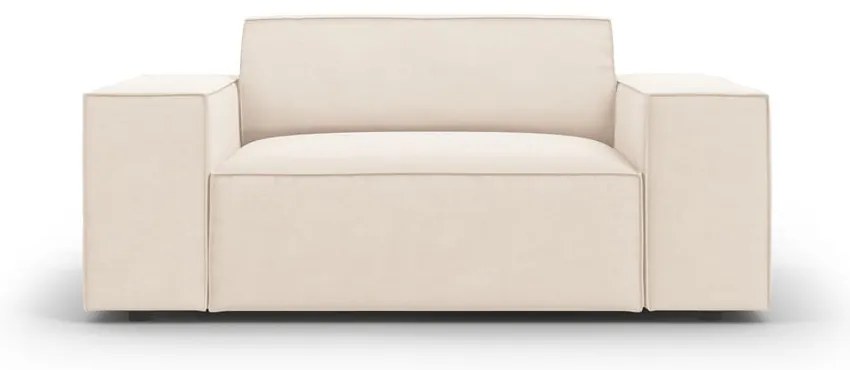 Béžové zamatové kreslo Jodie – Micadoni Home