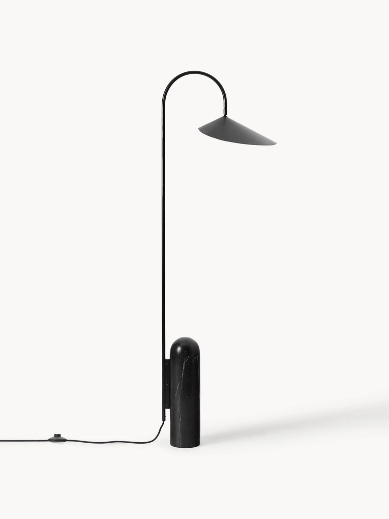 Nastaviteľná stojacia lampa's mramorovým podstavcom Arum