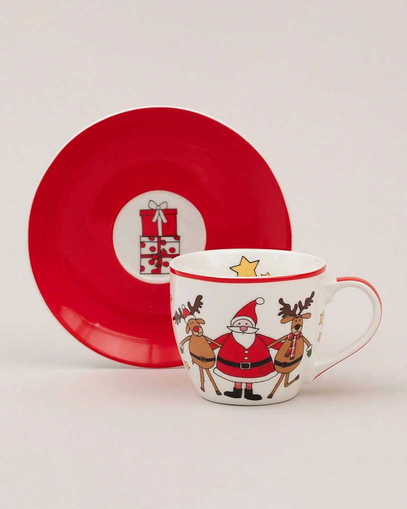 Porcelánová šálka s podšálkou Spirit of Christmas – 200 ml