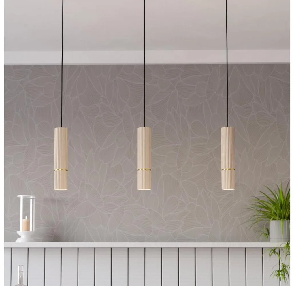 Eglo 901152 - LED Luster na lanku CAMINIA 3xGU10/5W/230V 3000K béžová