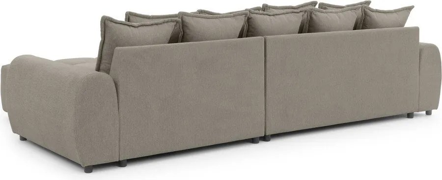 Taupe rohová pohovka (pravý roh/s leňoškou) Albane – Ropez