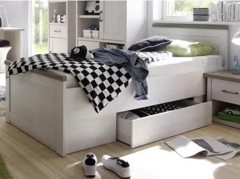 Postel Luca 90x200 cm, bielená pínia%