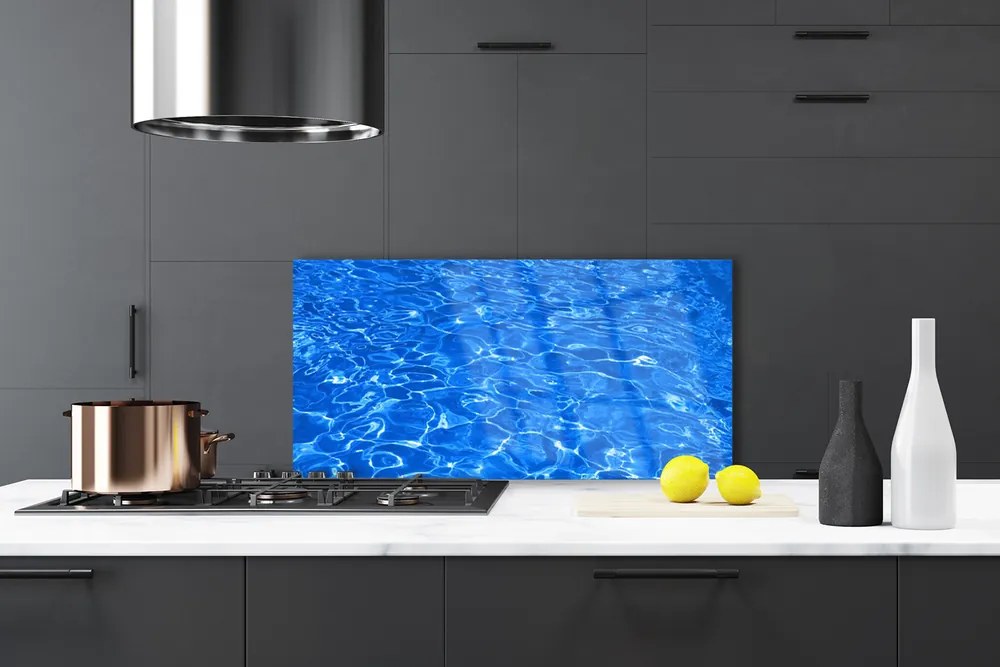 Sklenený obklad Do kuchyne Voda umenie 100x50 cm