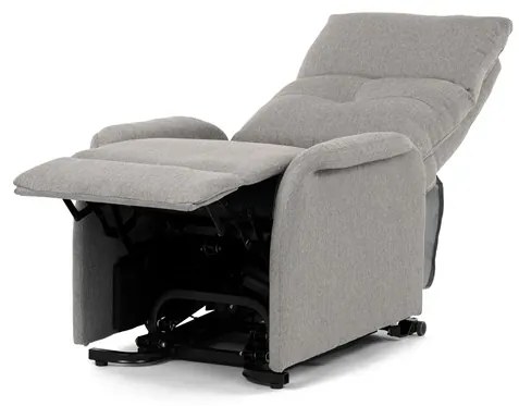 Autronic BONTEC Polohovacie kreslo, elektrické káblové ovládanie, krémová, látka, TV-5482 CRM2 Farba: Šedá