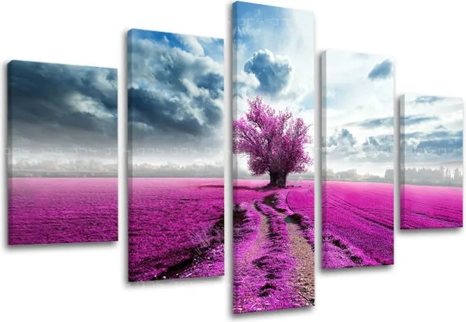 Obraz na stenu 5 dielny STROMY ST014E50