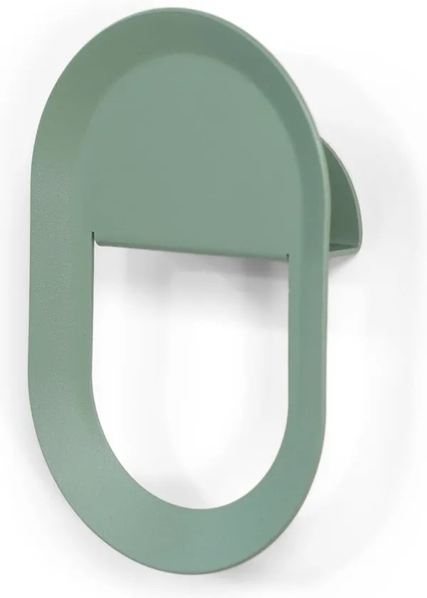 Sivozelený nástenný oceľový háčik Coucou – Spinder Design