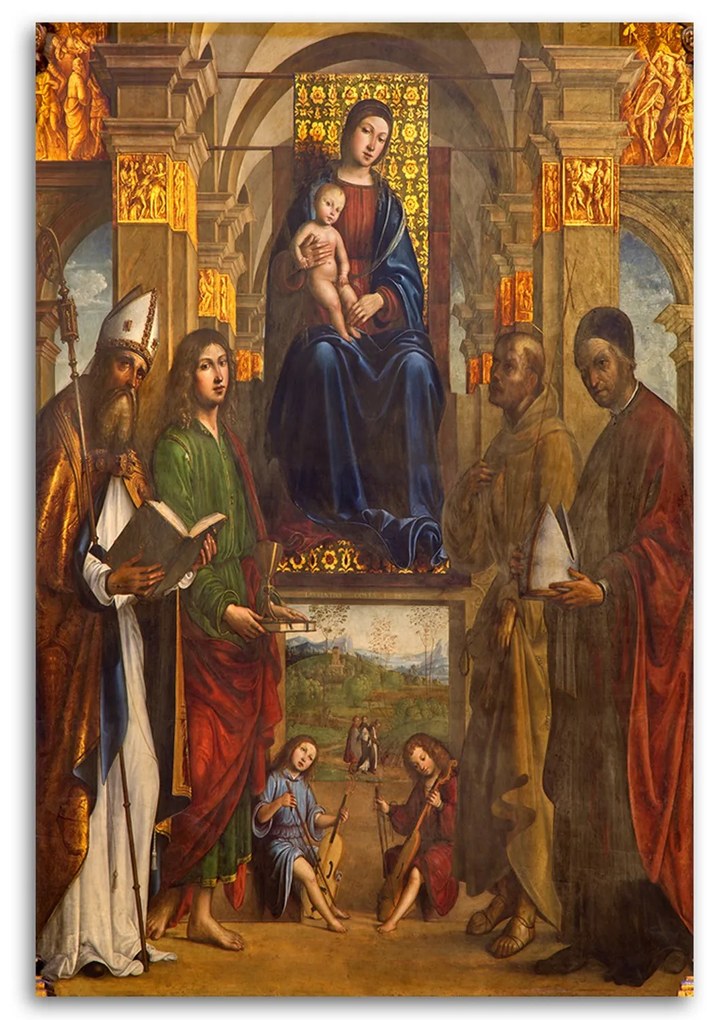 Gario Obraz na plátne Madona a svätí Bologna Rozmery: 60 x 90 cm