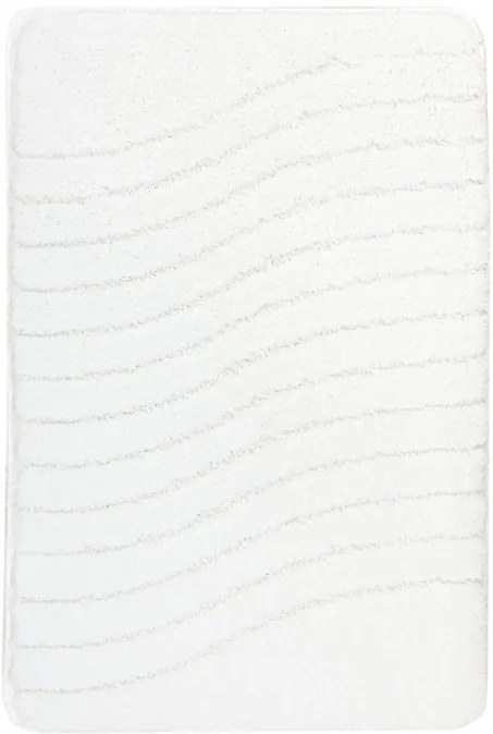 Kúpeľňový koberček Sara biely, vlny