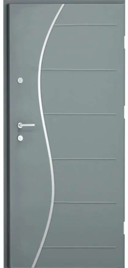 Dvere vchodové Monte Carlo 90P antracit