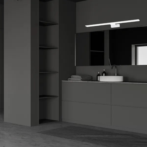 LED Kúpeľňové osvetlenie zrkadla SHINE WHITE LED/15W/230V 80 cm IP44 biela