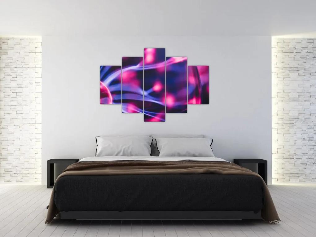 Abstraktný fialový obraz (150x105 cm)