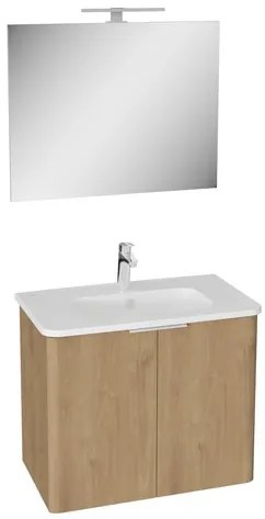 Kúpeľňová zostava s umývadlom VitrA Mia 75x62,5x44,5 cm zlatý dub MIASETPR80DB