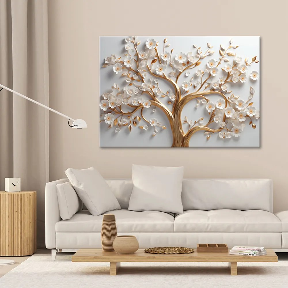 Gario Obraz na plátne Nádherný zlatý strom Rozmery: 100 x 70 cm