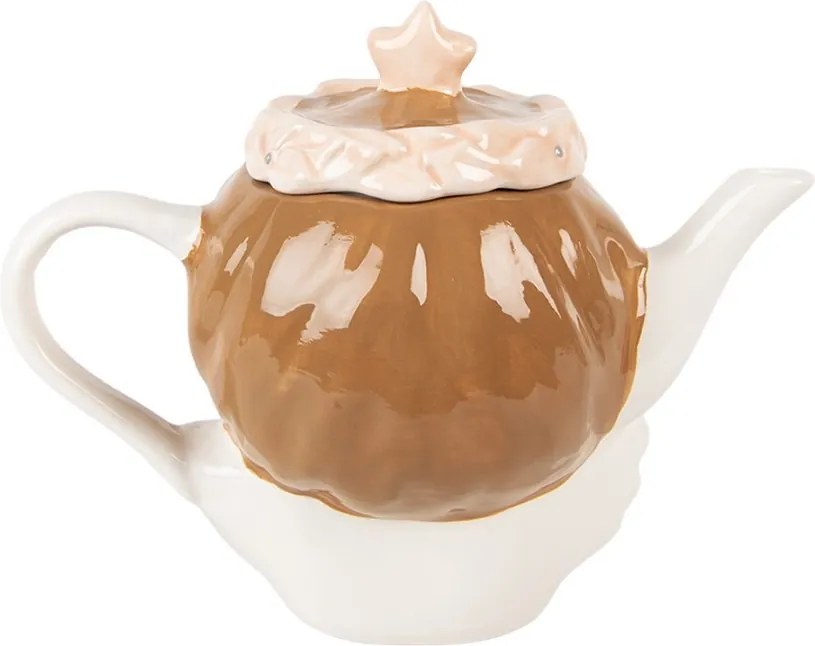Keramická kanvička na čaj hlava dievčatá s čelenkou - 21 * 12 * 16 cm / 650 ml