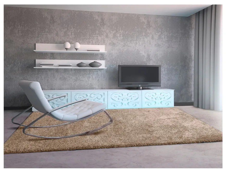 Svetlohnedý koberec Universal Aqua Liso, 57 x 110 cm