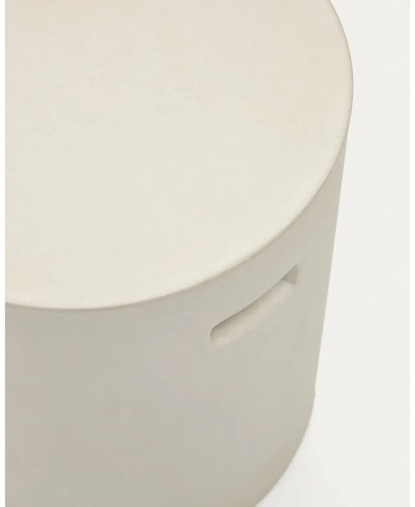 Betónová okrúhla záhradná podnožka ø 37 cm Aiguablava – Kave Home