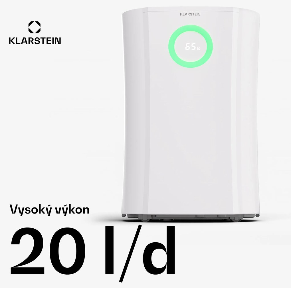 Klarstein DryFy Pro Connect 20 Smart, odvlhčovač, WiFi, kompresia, 20l/d, 20-30m²
