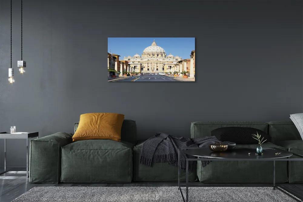 Obraz na plátne Katedrála Rím ulice budovy 120x60 cm