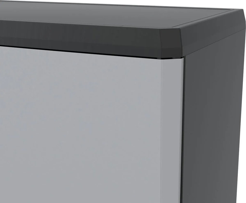 KIS-KETER Linear 009724BKGLCBS Vysoká skrinka, šírka 68 cm