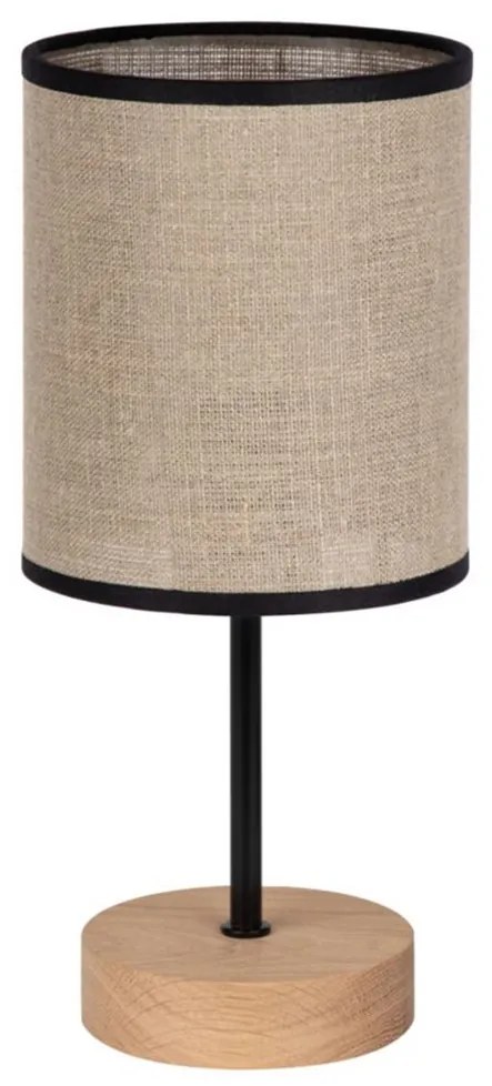 Spot-Light 77771974 - Stolová lampa NEGRO 1xE27/25W/230V dub