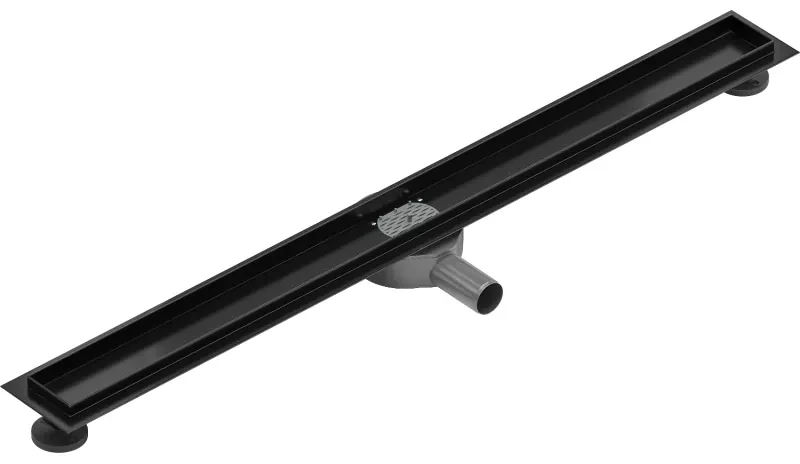 Mexen Flat 360, telo žľabu s rotačným sifónom 90 cm, čierna matná, 1740090