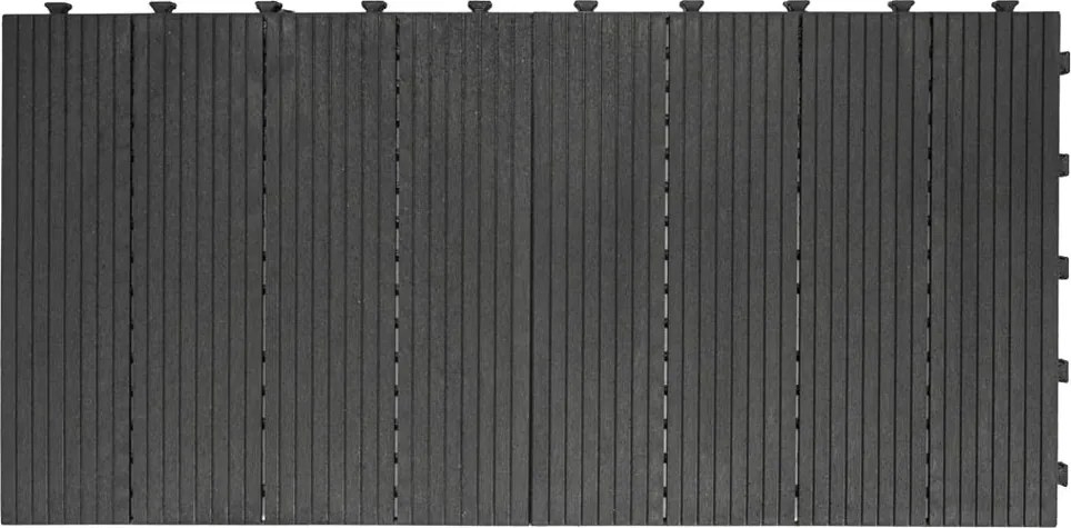 Gumová dlaždica COSMOPOLITAN 45 x 45 cm, antracit, zosilnená 2,5 cm MHEU5100062