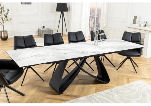Rozkladací jedálenský stôl Infinity 45180 180/220/260 x 90cm White Ceramik - Komfort-nábytok