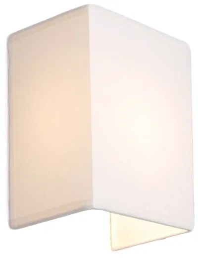 Rustikálna nástenná lampa biela - Vete