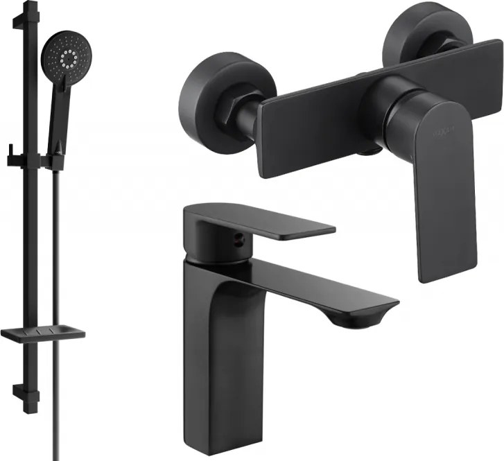 Mexen Alexa DQ40 sprchová súprava, čierna - 71204DQ40-70